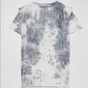 Sfera Tie-Dye Dress With Shoulder Pads